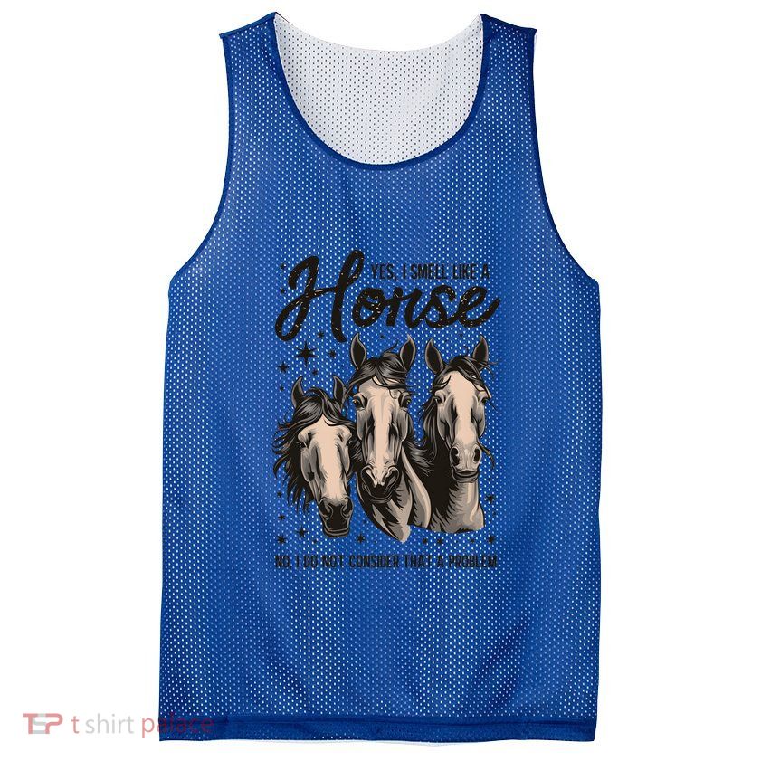 Funny Horse Lover Horse Racing Meaningful Gift Mesh Reversible Basketball Jersey Tank
