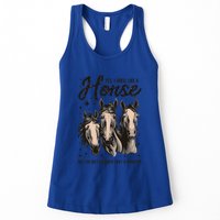 Funny Horse Lover Horse Racing Meaningful Gift Womens Tank Top