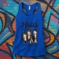 Funny Horse Lover Horse Racing Meaningful Gift Womens Tank Top