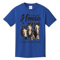 Funny Horse Lover Horse Racing Meaningful Gift Kids T-Shirt