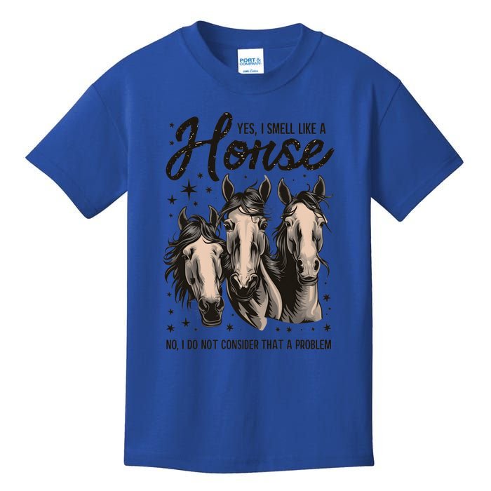 Funny Horse Lover Horse Racing Meaningful Gift Kids T-Shirt