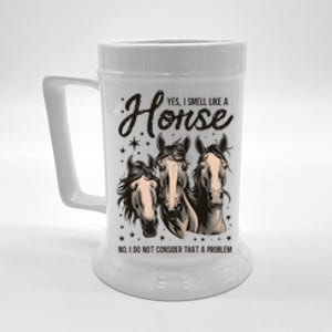 Funny Horse Lover Horse Racing Meaningful Gift Beer Stein