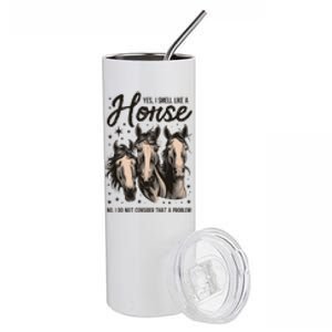 Funny Horse Lover Horse Racing Meaningful Gift Stainless Steel Tumbler