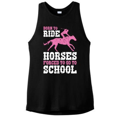 Funny Horse Lover Graphic For Girls And Boys Horse Fan Funny Gift Ladies PosiCharge Tri-Blend Wicking Tank