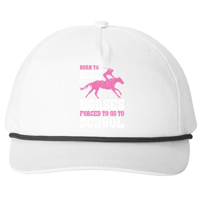 Funny Horse Lover Graphic For Girls And Boys Horse Fan Funny Gift Snapback Five-Panel Rope Hat