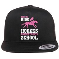 Funny Horse Lover Graphic For Girls And Boys Horse Fan Funny Gift Flat Bill Trucker Hat