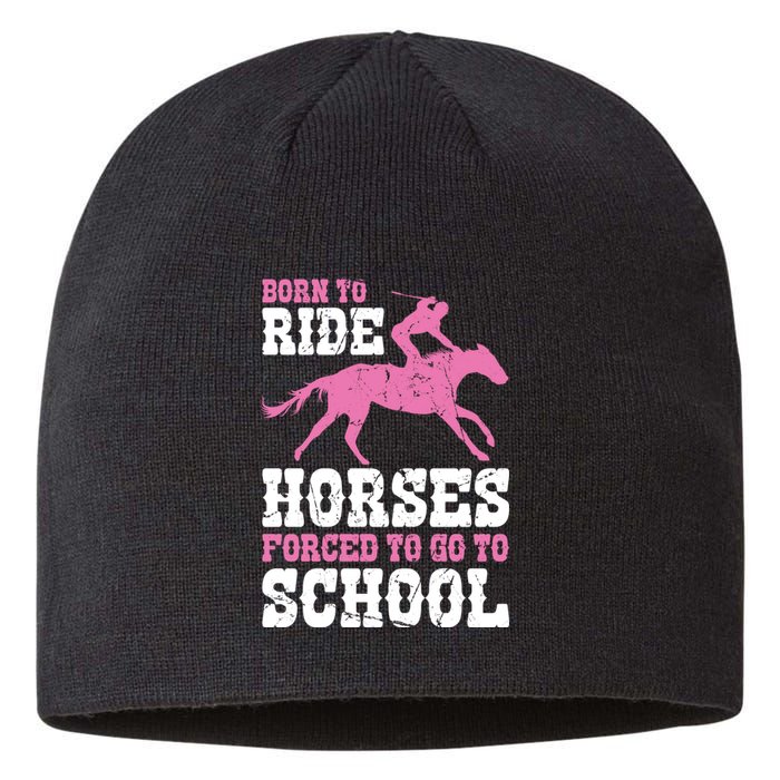 Funny Horse Lover Graphic For Girls And Boys Horse Fan Funny Gift Sustainable Beanie