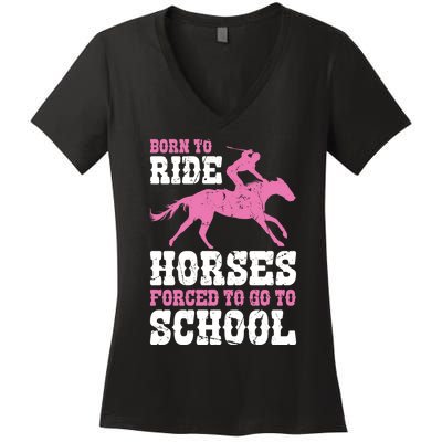 Funny Horse Lover Graphic For Girls And Boys Horse Fan Funny Gift Women's V-Neck T-Shirt