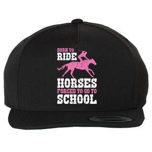 Funny Horse Lover Graphic For Girls And Boys Horse Fan Funny Gift Wool Snapback Cap