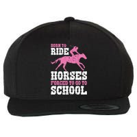 Funny Horse Lover Graphic For Girls And Boys Horse Fan Funny Gift Wool Snapback Cap