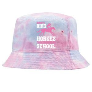 Funny Horse Lover Graphic For Girls And Boys Horse Fan Funny Gift Tie-Dyed Bucket Hat