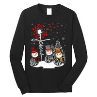 Faith Hope Love Snowman Jesus Dandelion Christian Christmas TShirt Long Sleeve Shirt