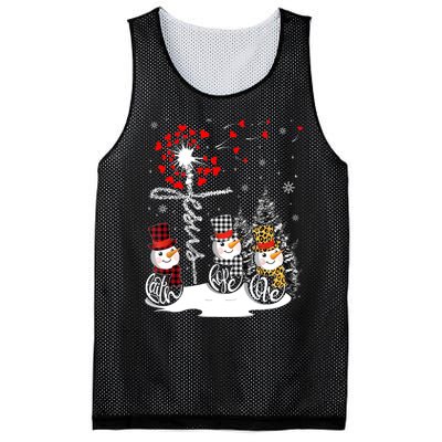 Faith Hope Love Snowman Jesus Dandelion Christian Christmas TShirt Mesh Reversible Basketball Jersey Tank