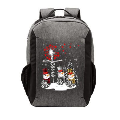 Faith Hope Love Snowman Jesus Dandelion Christian Christmas TShirt Vector Backpack