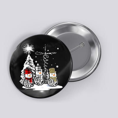 Faith Hope Love Jesus Snowman Plaid Leopard Christmas Gift Button