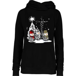 Faith Hope Love Jesus Snowman Plaid Leopard Christmas Gift Womens Funnel Neck Pullover Hood