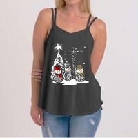 Faith Hope Love Jesus Snowman Plaid Leopard Christmas Gift Women's Strappy Tank