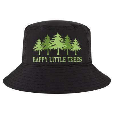 Funny Happy Little Trees Gifts Bob Style Camping Cool Comfort Performance Bucket Hat