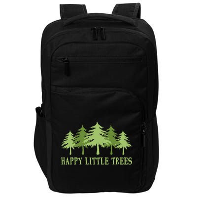 Funny Happy Little Trees Gifts Bob Style Camping Impact Tech Backpack