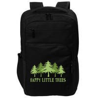 Funny Happy Little Trees Gifts Bob Style Camping Impact Tech Backpack