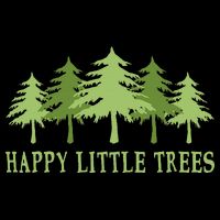 Funny Happy Little Trees Gifts Bob Style Camping 16 in Basic Backpack
