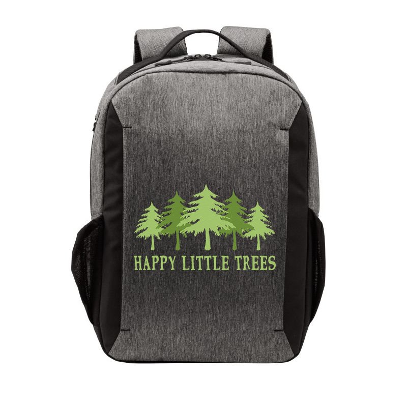 Funny Happy Little Trees Gifts Bob Style Camping Vector Backpack