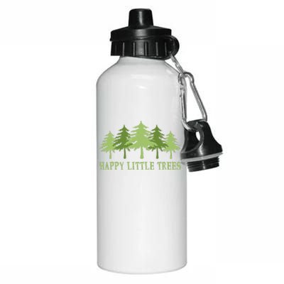 Funny Happy Little Trees Gifts Bob Style Camping Aluminum Water Bottle