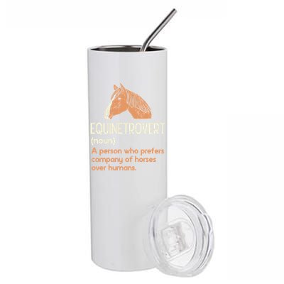 Fun Horse Lover Humor Funny Horse Definition Cute Gift Stainless Steel Tumbler