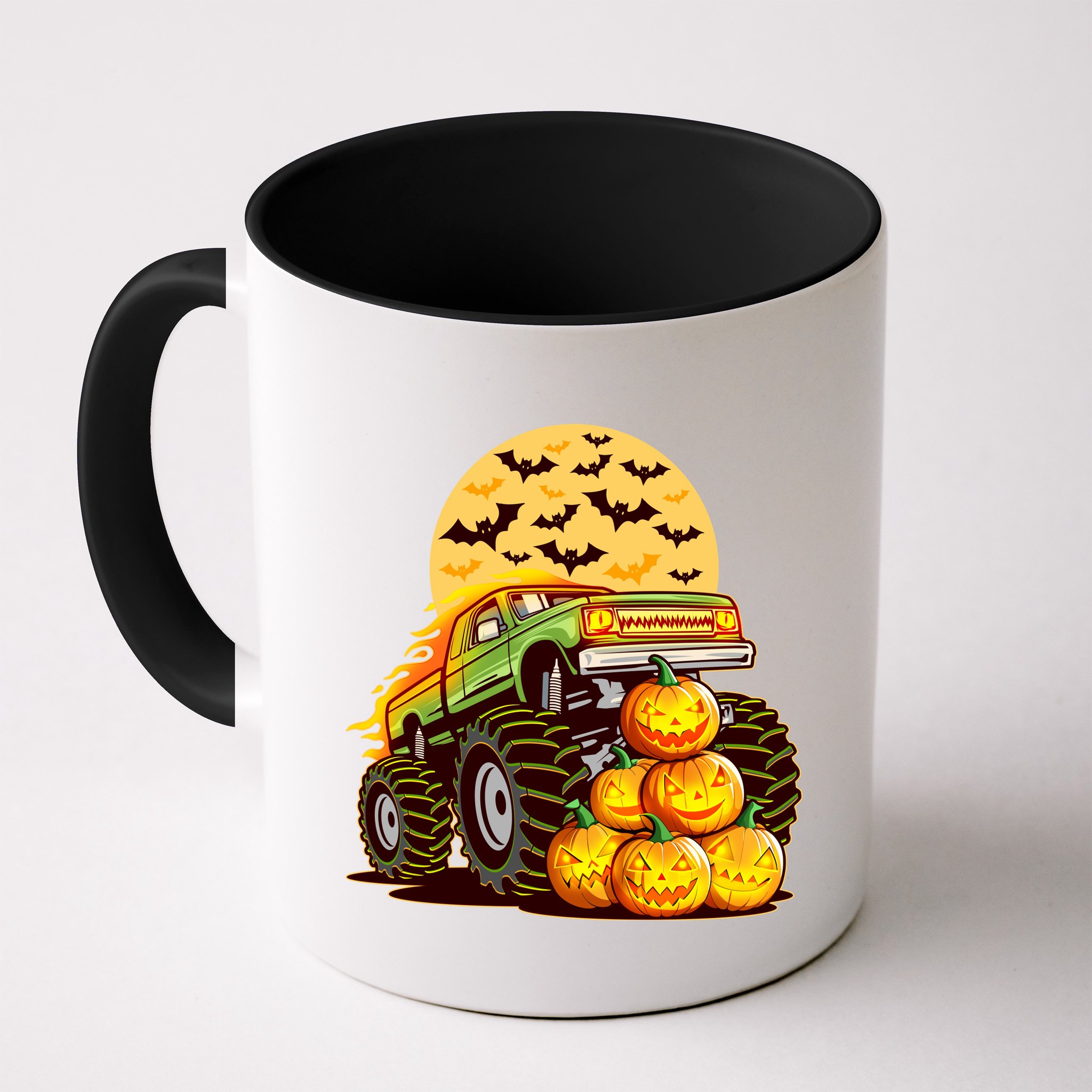Funny Halloween Monster Truck Mug