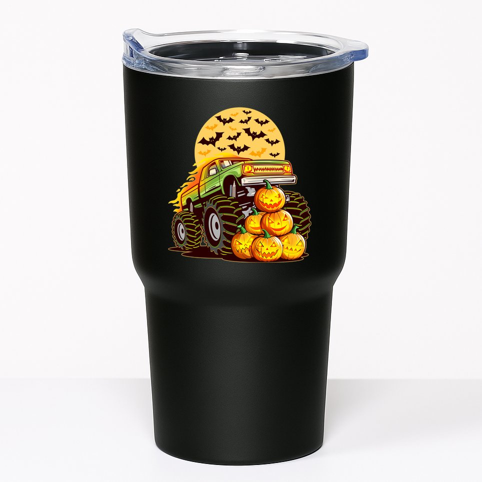 Funny Halloween Monster Truck Tumbler