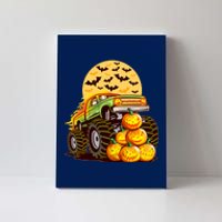 Funny Halloween Monster Truck Canvas