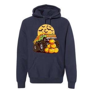 Funny Halloween Monster Truck Premium Hoodie