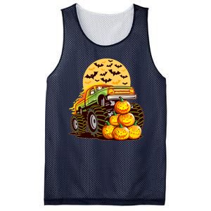 Funny Halloween Monster Truck Mesh Reversible Basketball Jersey Tank