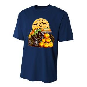 Funny Halloween Monster Truck Performance Sprint T-Shirt