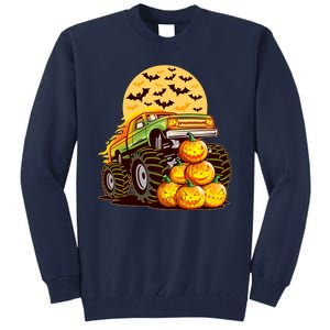 Funny Halloween Monster Truck Tall Sweatshirt