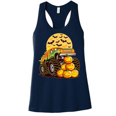 Funny Halloween Monster Truck Women's Racerback Tank