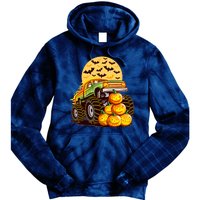 Funny Halloween Monster Truck Tie Dye Hoodie