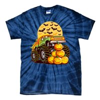 Funny Halloween Monster Truck Tie-Dye T-Shirt