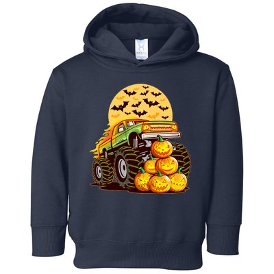 Funny Halloween Monster Truck Toddler Hoodie