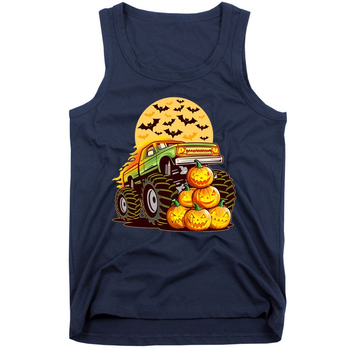 Funny Halloween Monster Truck Tank Top