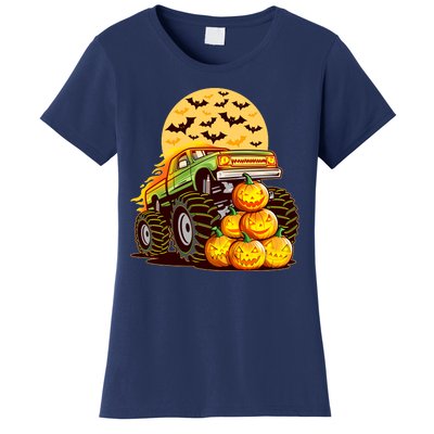 Funny Halloween Monster Truck Women's T-Shirt