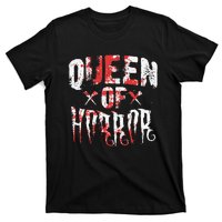 Funny Horror Movie Gift Scary Queen Of Horror Mother's Day T-Shirt