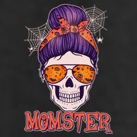Funny Halloween Momster Monster Skull 7 Panel Mesh Trucker Snapback Hat