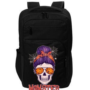 Funny Halloween Momster Monster Skull Impact Tech Backpack