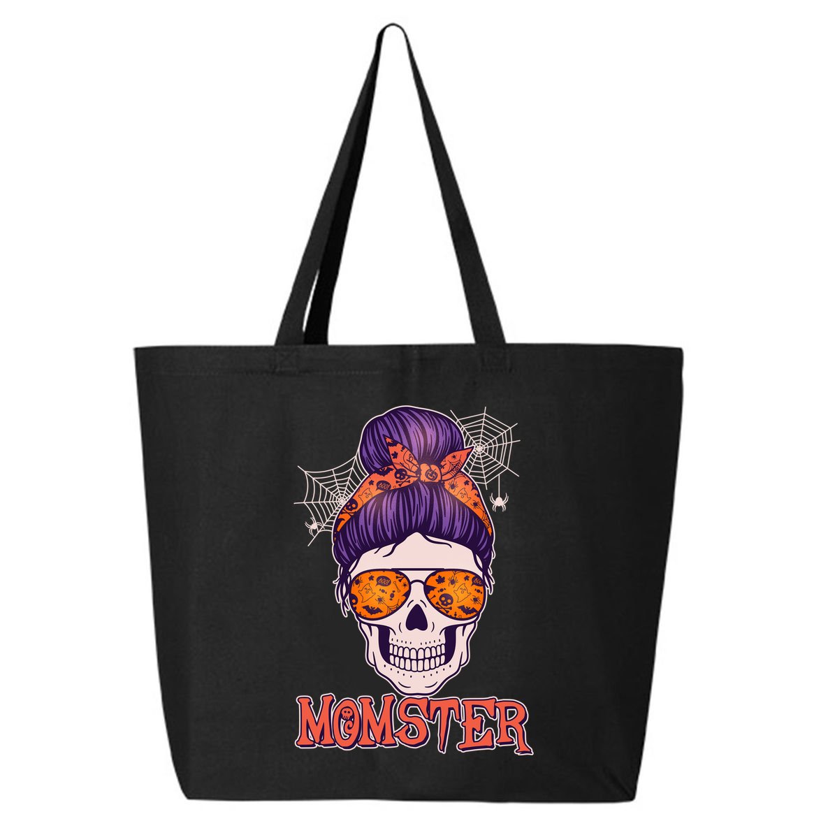 Funny Halloween Momster Monster Skull 25L Jumbo Tote