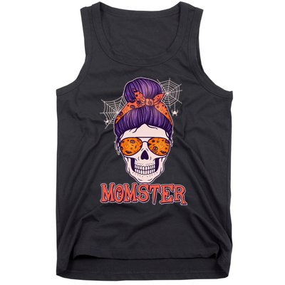 Funny Halloween Momster Monster Skull Tank Top