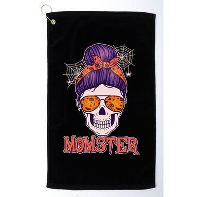 Funny Halloween Momster Monster Skull Golf Towel