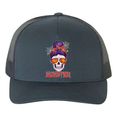 Funny Halloween Momster Monster Skull Yupoong Adult 5-Panel Trucker Hat