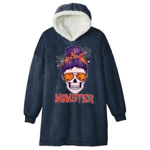 Funny Halloween Momster Monster Skull Hooded Wearable Blanket