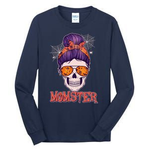 Funny Halloween Momster Monster Skull Tall Long Sleeve T-Shirt